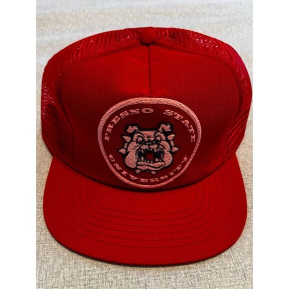 Fresno State University ASI Snapback Trucker Hat Mesh New - Picture 1 of 5